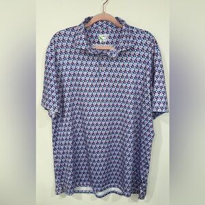 Tailorbyrd Multicolor Geometric Polo Shirt